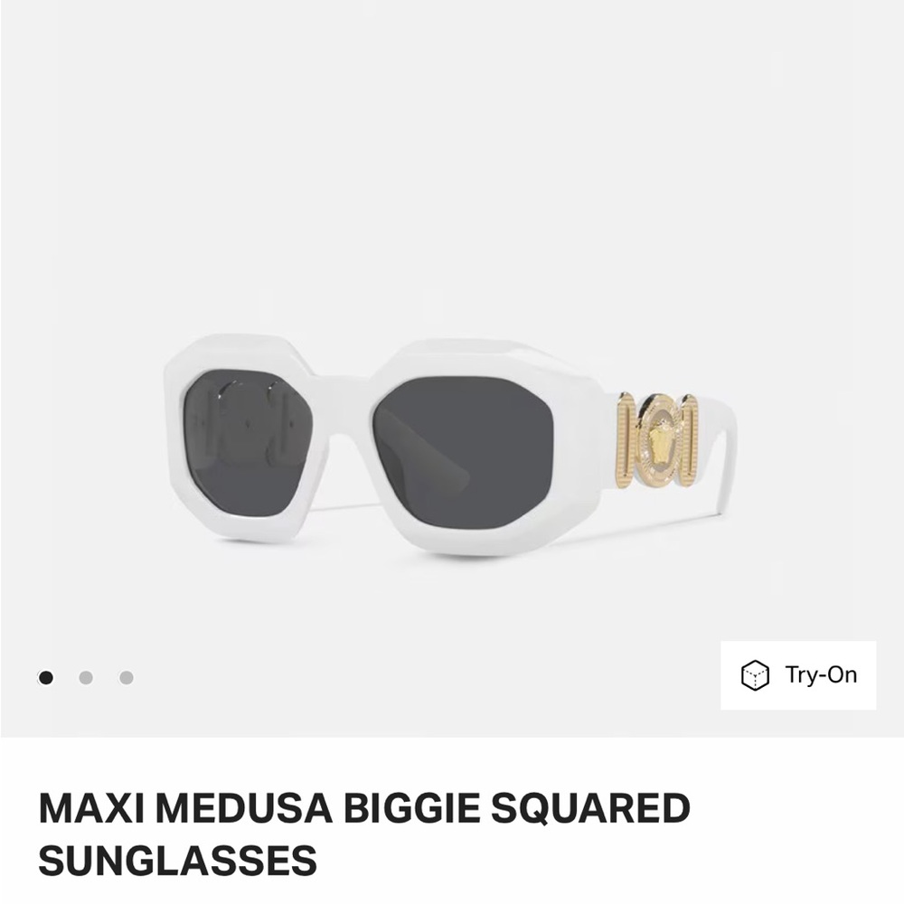 VERSACE MAXI MEDUSA BIGGIE SQUARED SUNGLASSES